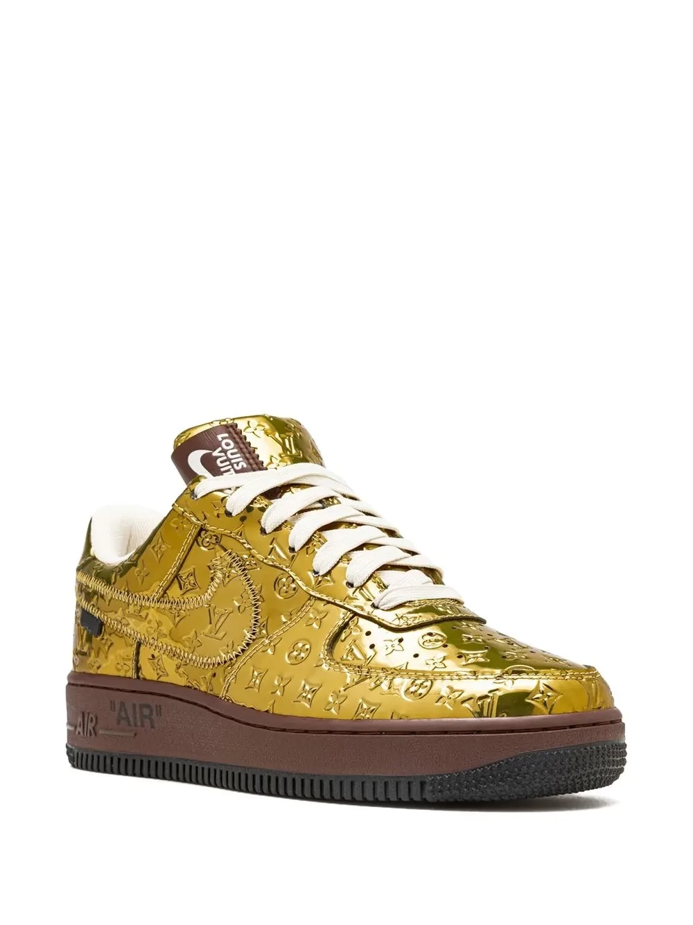x Louis Vuitton Air Force 1 Low "Virgil Abloh - Metallic Gold" sneakers